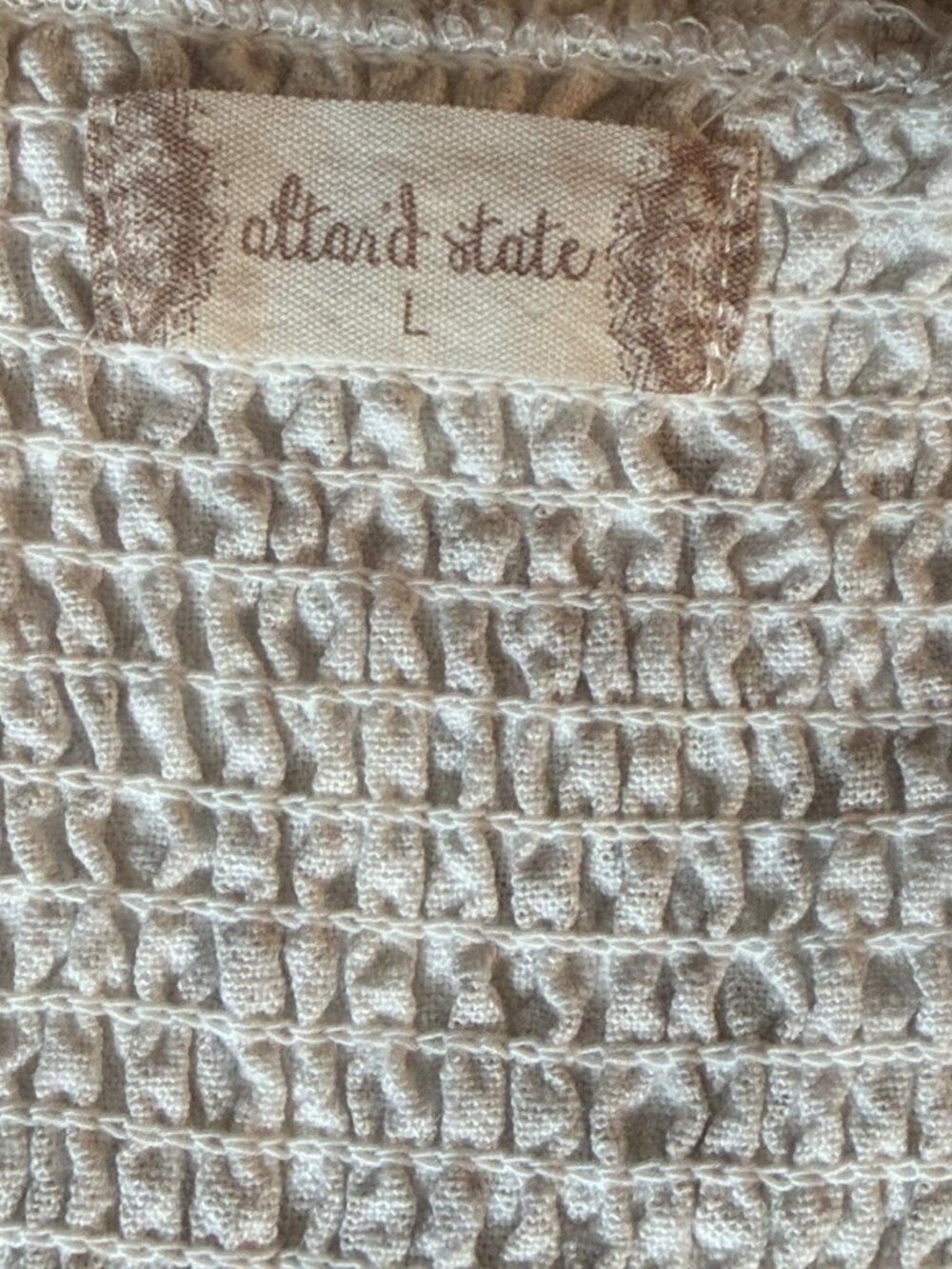 Altar'd State | Floral Puff Sleeve Crop Top | Size Large - Picture 4 of 7